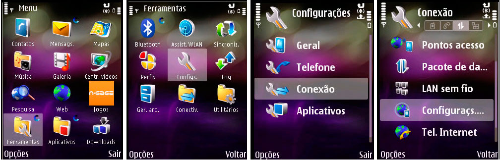 Configuração SIP Nokia